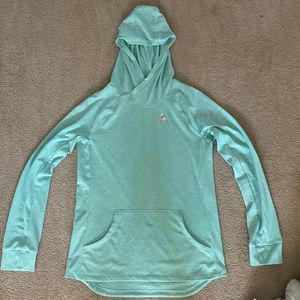 turquoise Adidas, long sleeve shirt